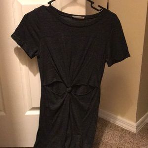 Honey Punch grey cutout summer dress!